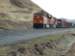 BNSF 7748 ES44DC pulling west